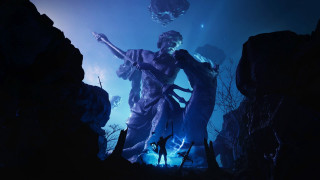 Statue woman child cave light - a light shining free wallpaper for desktop