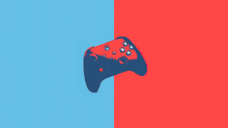 Video game controller color block - triadic free wallpaper for desktop