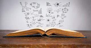 Open book brain drawing light - extreme free wallpaper