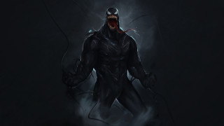 Demon man black suit glowing - a black suit free wallpaper for desktop