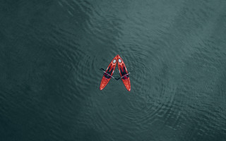 Red canoe lake forest tranquil - top of a lake next free wallpaper for desktop