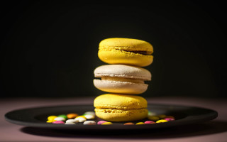 Plate macaroon candy neo fauvism - neofauvism free wallpaper for desktop