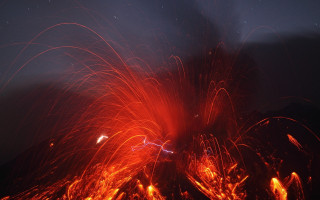 Firework fire embers flame phoenix - the night sky free wallpaper