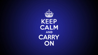 Blue background keep calm and - calm free wallpaper