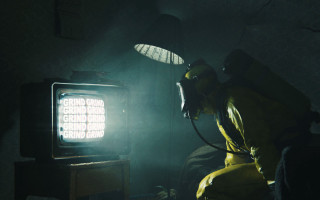 Fireman yellow uniform television dark - a television free wallpaper