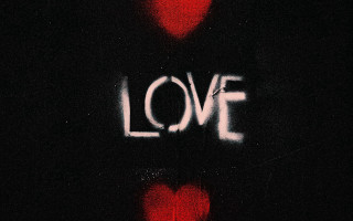 Red heart love banksy night - banksy free wallpaper