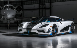 White sports car garage plane - a garage next free wallpaper