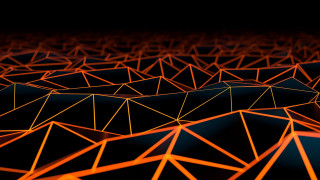 Black background orange lines generative - filip hodas free wallpaper for desktop