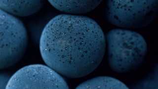 Blue bath bombs black speckles - berry free wallpaper