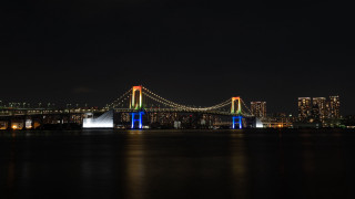 Bridge nightcity lights holography mattegirl - building free wallpaper for desktop