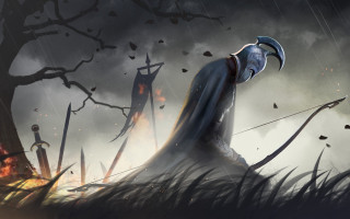 Man blue costume sword helmet - a sword and a helmet free wallpaper