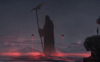 Alien man water hero sunset - chris cold free wallpaper