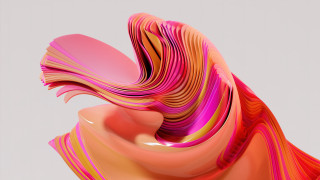 Colorful abstract sculpture pink orange - sculpture free wallpaper for desktop