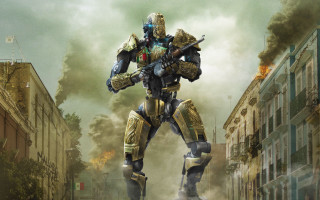 Robot city smoke mecha architecture - smoke free wallpaper for desktop