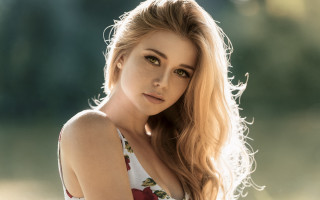 Woman longhair blowing portrait blonde - alison geissler free wallpaper