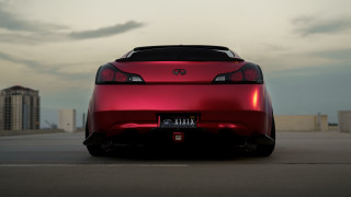 Red sports car parking lot 23 - rim free wallpaper