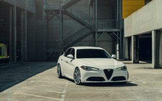 White alfa coupe parking lot - dr. atl free wallpaper
