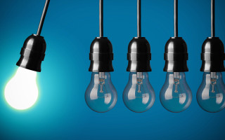 Lightbulbs wire blue moon night - light bulb free wallpaper