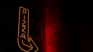 Neon playa building red light - evariste vital luminai free wallpaper