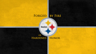 Pittsburgh football logo black yellow - dennis flanders free wallpaper