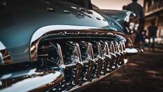 Chrome grille retrofuturism ultrafine detailed - retrofuturism free wallpaper