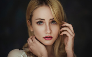 Elina karimova blonde blue eyed - her cheek free wallpaper