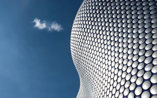 Building white circles blue sky - anish kapoor free wallpaper for desktop
