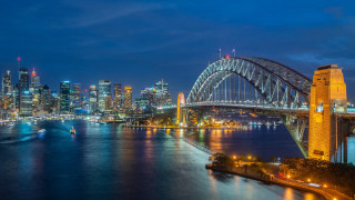 City skyline bridge river night 26 - elizabeth durack free wallpaper