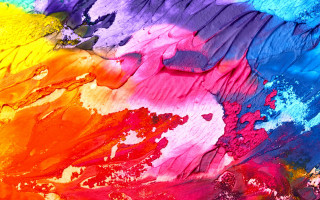 Multicolored rainbow paint stroke autumn - the bottom of the image free wallpaper