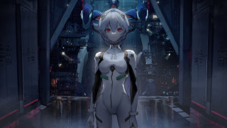 Futuristic suit hallway city night - a hallway free wallpaper for desktop