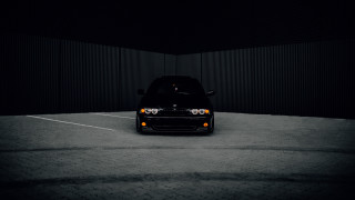 Black car parking lot night 3 - the hood free wallpaper