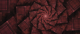 Red square spiral center generative - generative art free wallpaper for desktop
