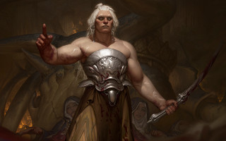 Armor sword cave demon knife - a demon like face free wallpaper