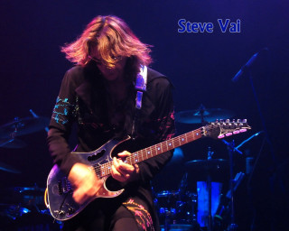 Woman playing guitar stage microphone 4 - vivid color free wallpaper