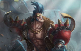 Horned man sword fur collar - head and a sword free wallpaper