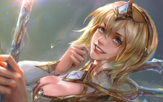 Woman sword cellphone demon art - artgerm free wallpaper