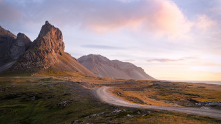 Dirt road grassy field mountain - grassy free wallpaper for desktop
