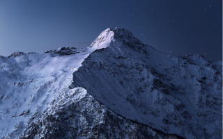 Mountain snow peak starry night - caspar wolf free wallpaper