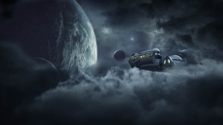 Space station clouds planet earth - a space station free wallpaper for desktop