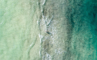 Surfing wave beach boat minimalist - david boyd free wallpaper