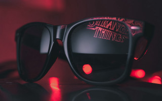 Sunglasses nirvana redlights retrofuturism poster - a pair of sunglasses free wallpaper