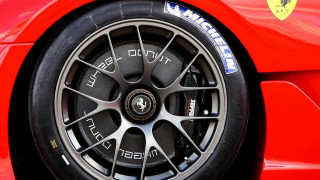 Red sports car tire macro - free motorcycles wallpaper for desktop