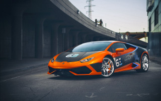 Orange sports car parking lot 6 - nice looking orange sports car free wallpaper