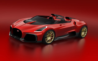Red sports car black top 3 - a red sports car free wallpaper