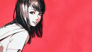 Woman white shirt black hair - black hair free wallpaper for desktop