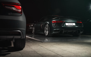 Black sports car garage night 2 - its light free wallpaper for desktop