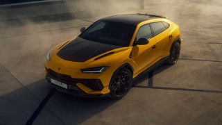Yellow sports car smoke rendering - the hood and the hood free wallpaper