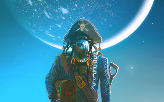 Space suit man moon starry - a man in a space suit free wallpaper for desktop