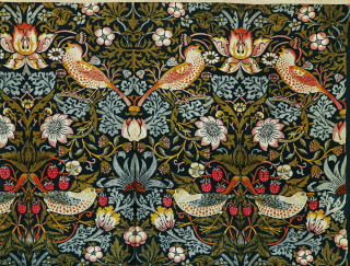 Birds flowers black green red - exquisite detail free wallpaper