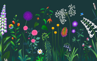 Flower butterflies happybirthday chiho aoshima - flower and butterflies free wallpaper